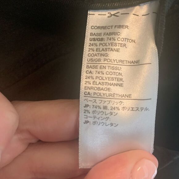 Banana Republic Black High Rise Skinny Coater Denim Jeans size 0 - Picture 4 of 6